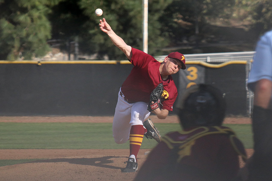 Race Gardner picked up his second pitching victory at ECC Compton on Thursday, photo by Richard Quinton.