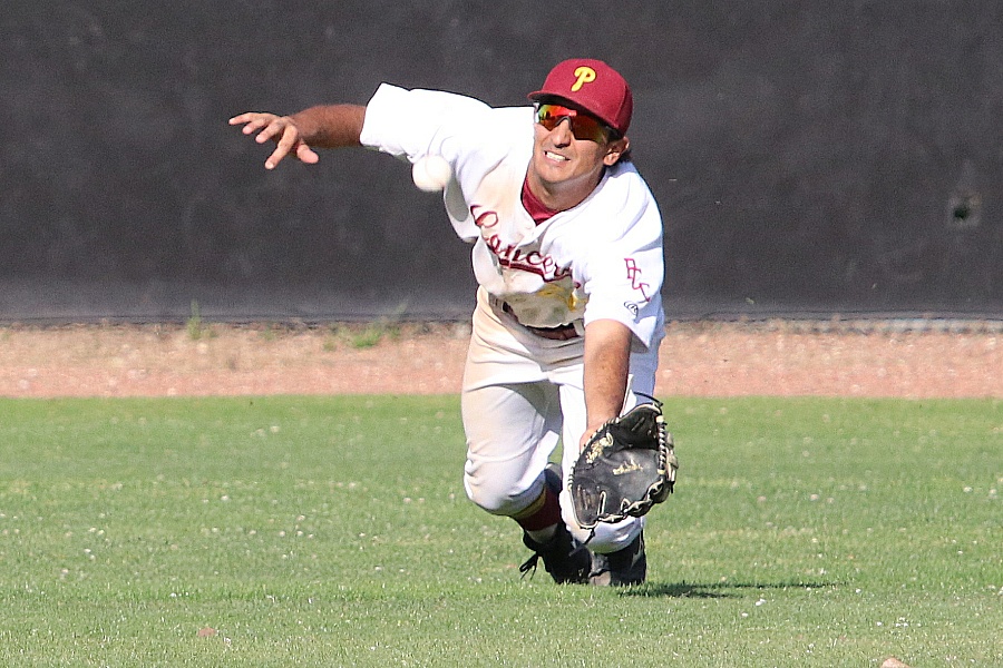 John Bicos is a returning All-South Coast Conference centerfielder for the Lancers baseball team.