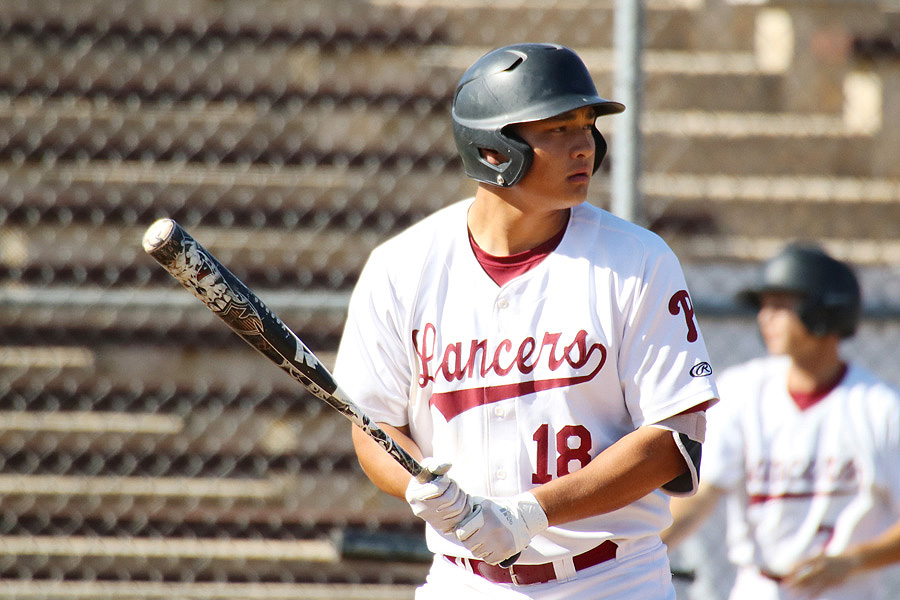 Nico Martinez at the plate during the team's March 26 loss, photo by Richard Quinton.