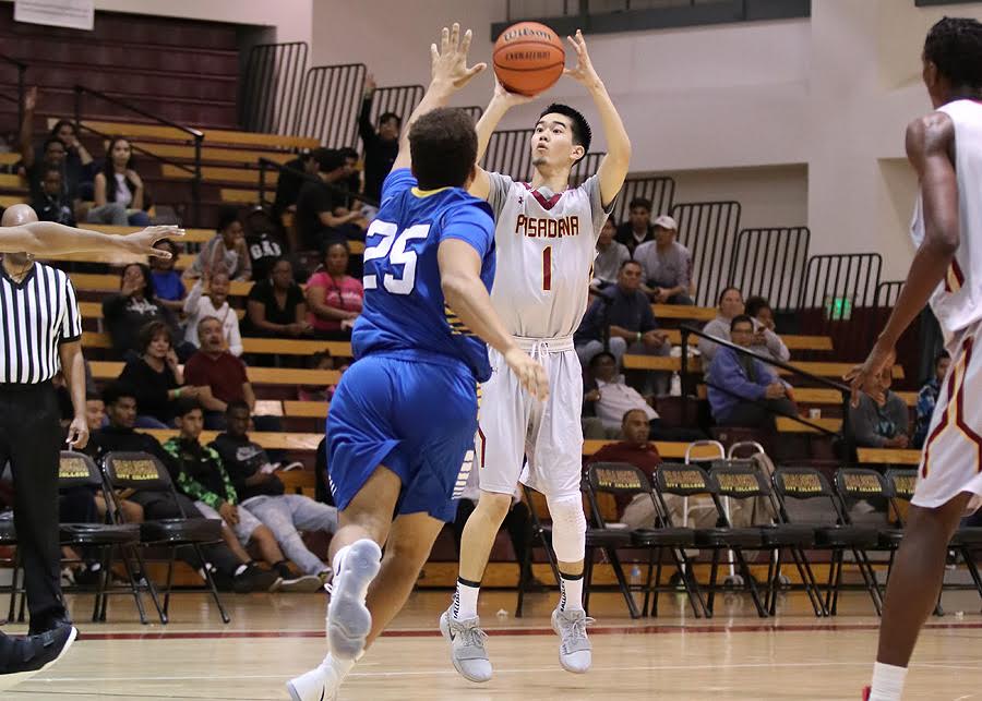 Lancer Todd Kitagawa had two strong performances as part of PCC's consolation title at the Skip Robinson Classic this weekend, photo by Richard Quinton.