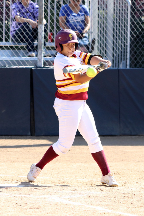 Nathalia Velasquez tied PCC softball's school record for hits in a season with 62.
