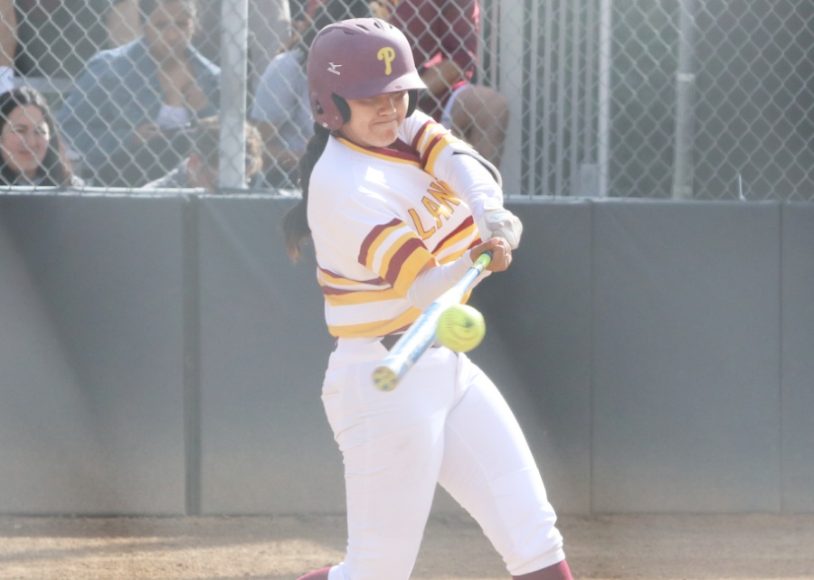 Amanda Flores hit the game-winning single Tuesday in the Lancers win over El Camino, photo by Richard Quinton.