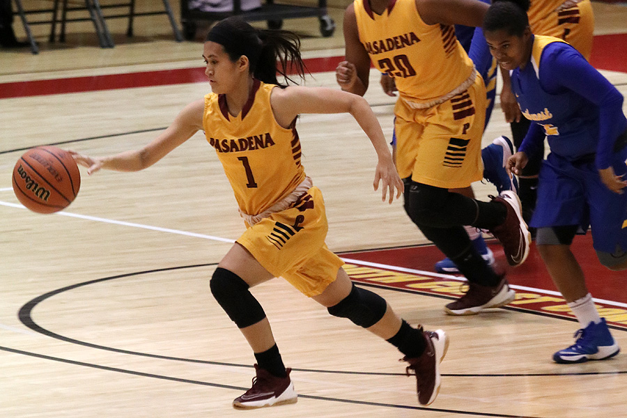 Bridget Phu was one of five PCC players to reach double figures in scoring in Friday's road victory.
