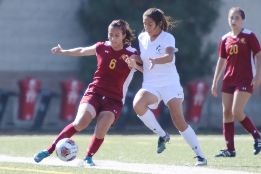 Lancer Yulissa Macias in action during a recent game.