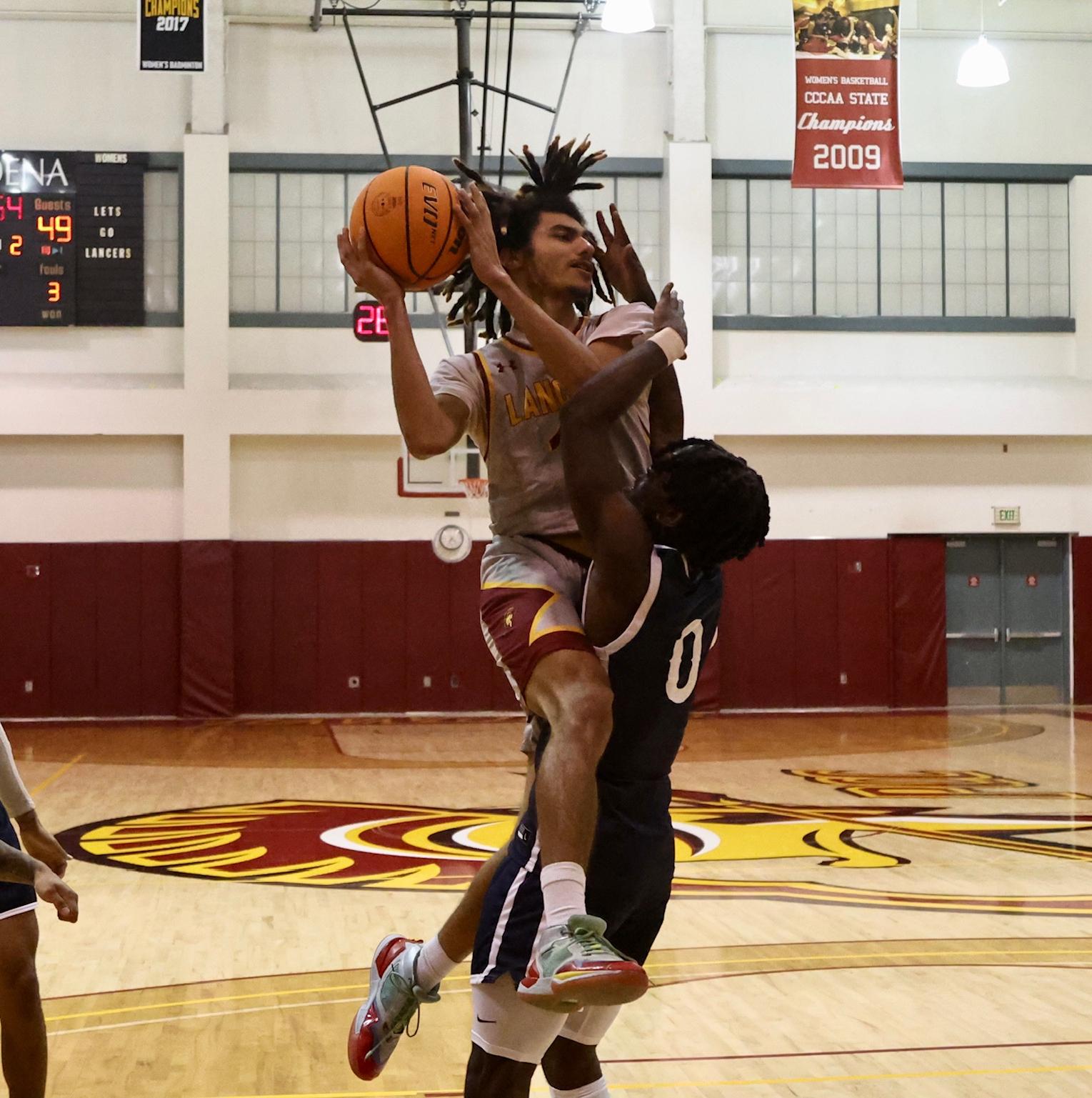 Jayden Winfrey in a recent home game. He scored 17 points on Monday v. Cerritos.