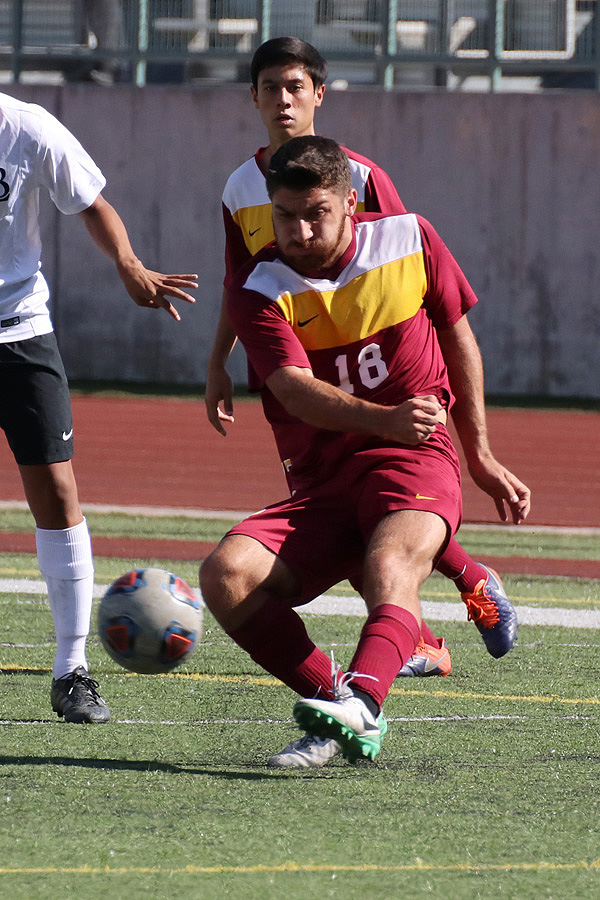 Romio Sislian scored a pair of goals as PCC won its first SCC North Division game Friday at East Los Angeles College.