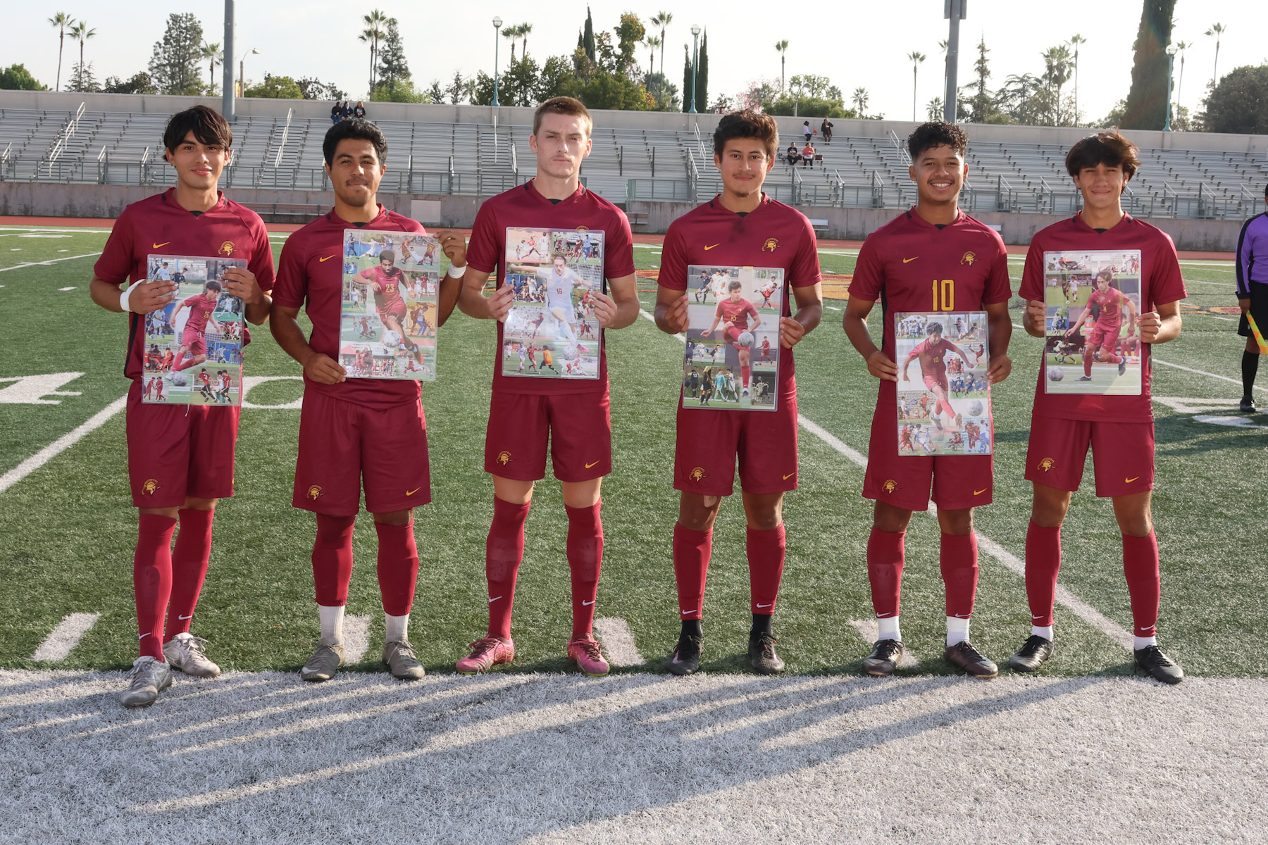 PCC sophomores were honored prior to last Friday's win (photo by Richard Quinton).