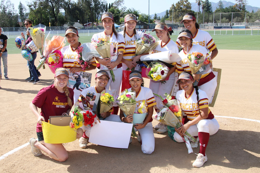 The PCC 2018 Sophomores were honored in a ceremony before the Lancers game v. San Diego City on Friday at Robinson Park, photo by Richard Quinton.