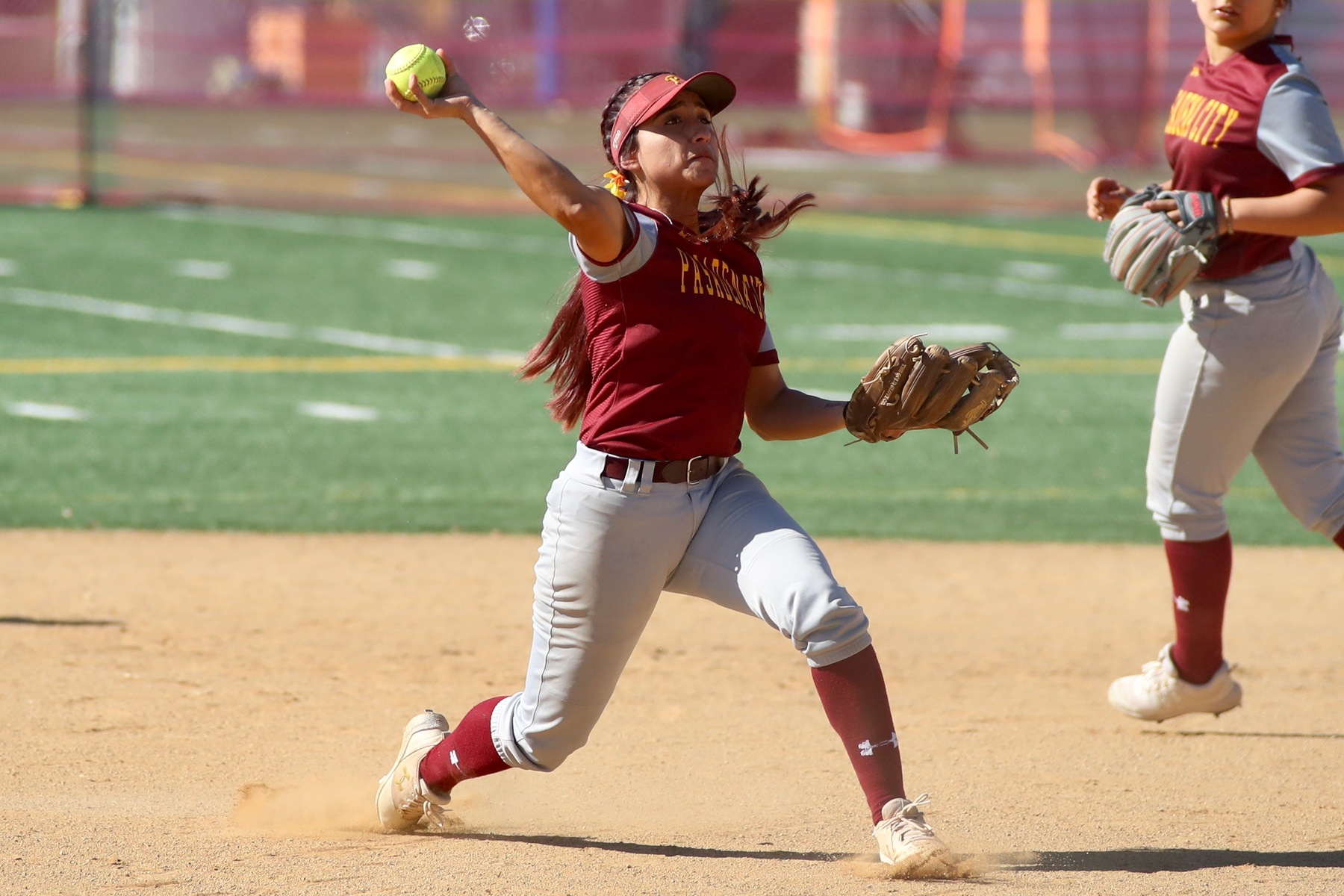 Lancer shortstop Danielle Ruiz in action in a recent home game, photo by Michael Watkins.