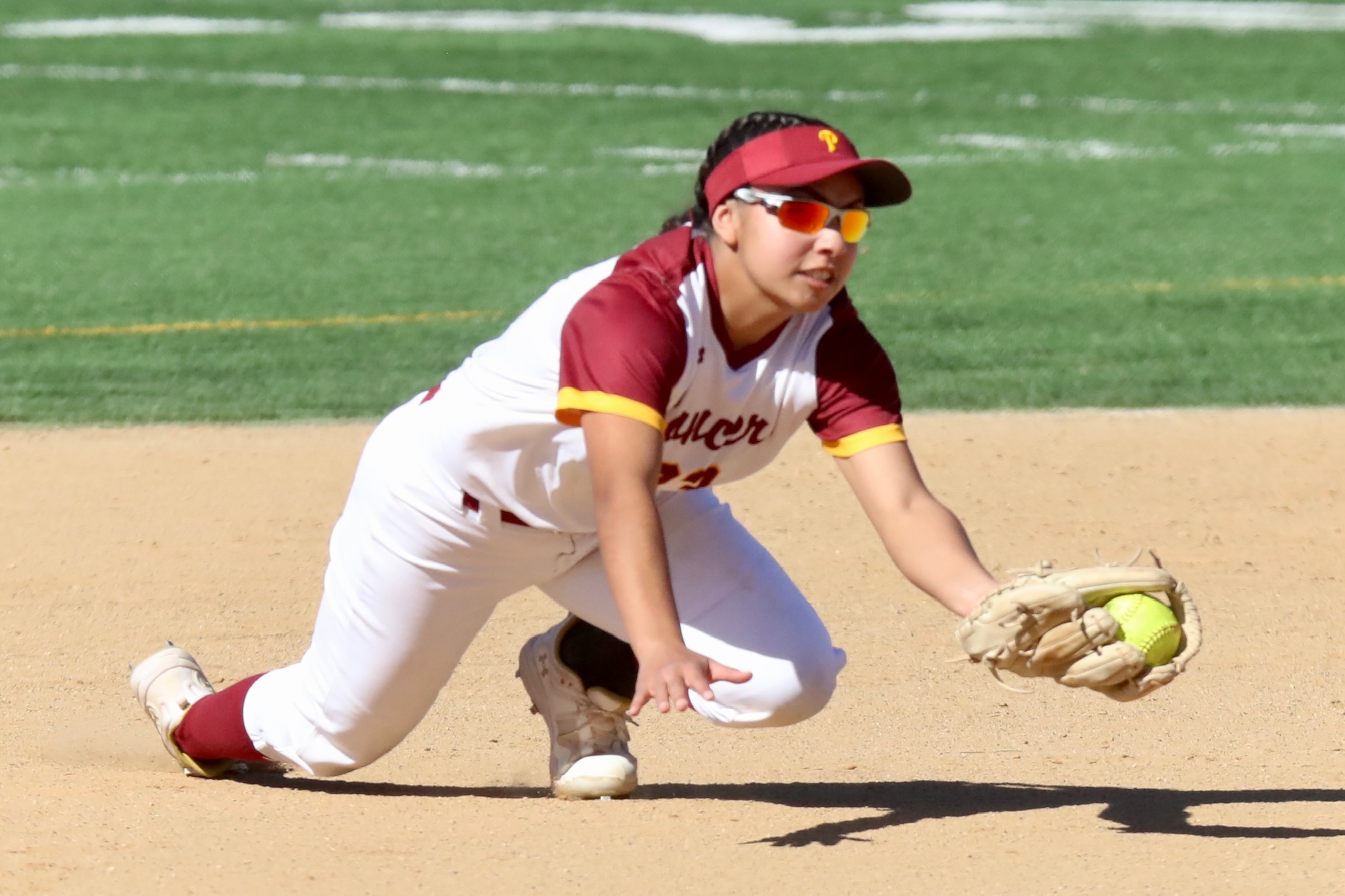 Gizelle Leyva has played strong defense for the Lancers as their shortstop this season.