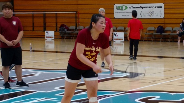 Lancer Sarah Thaw placed second at the CCCAA State Individual Badminton Championships Saturday at Mission College.