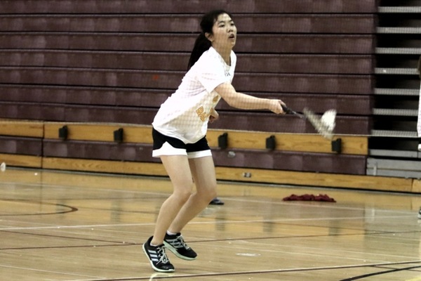 Amy Huang has settled in as PCC's No. 2 player this season.
