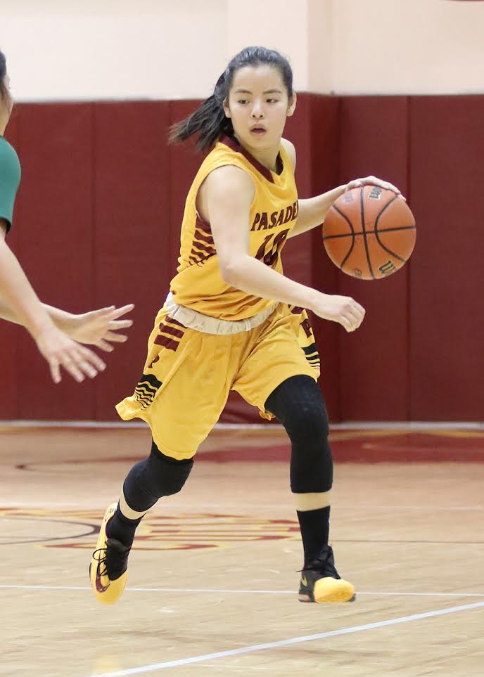 Lancer Jade Lin scored 19 points on Wednesday night in a home loss v. Chaffey, photo by Richard Quinton.