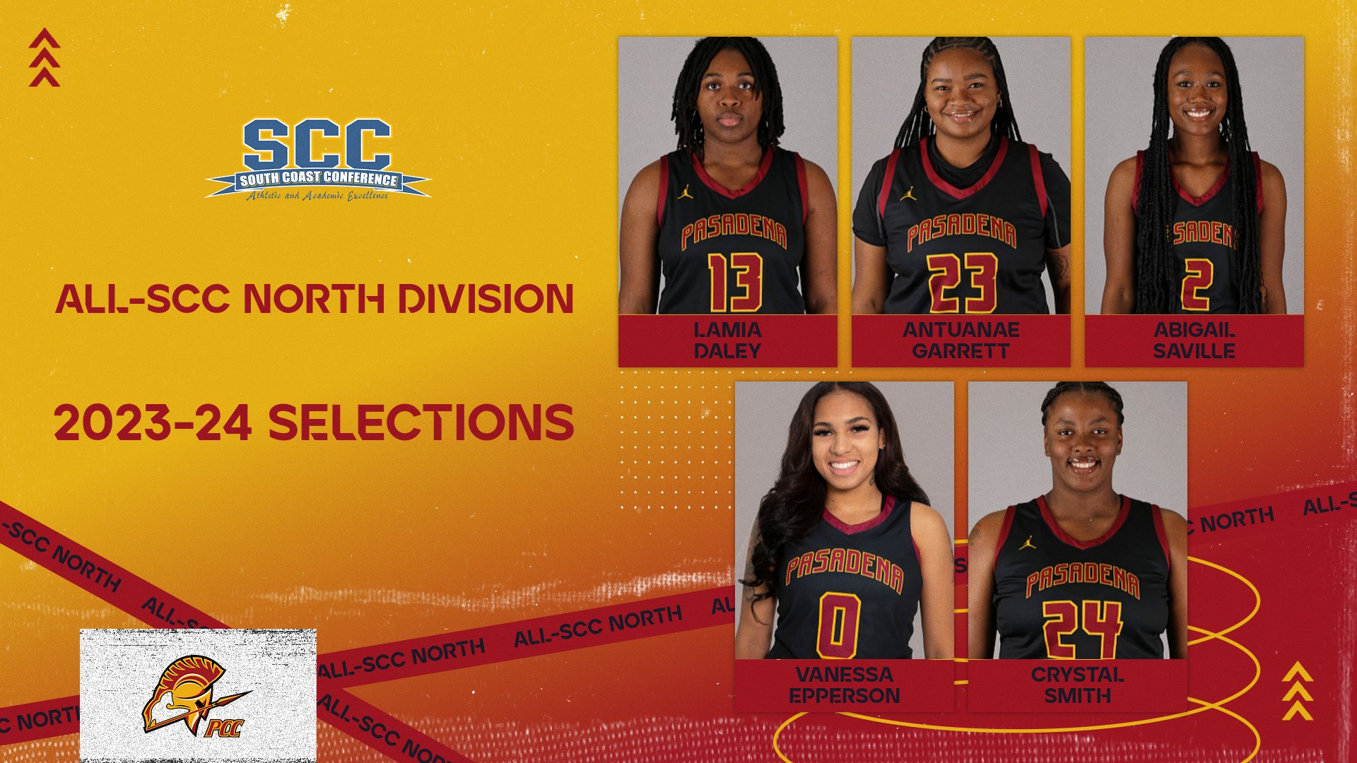 Starting 5 Make All-SCC Women's Basketball; PCC #14 Playoff Seed Hosts #19 LA Valley