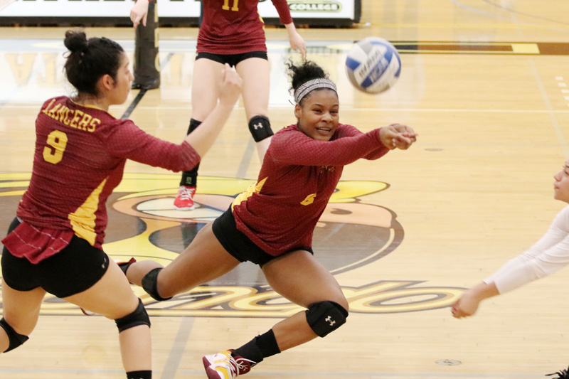 Lancer Jada O'Mally makes a play during a recent match.