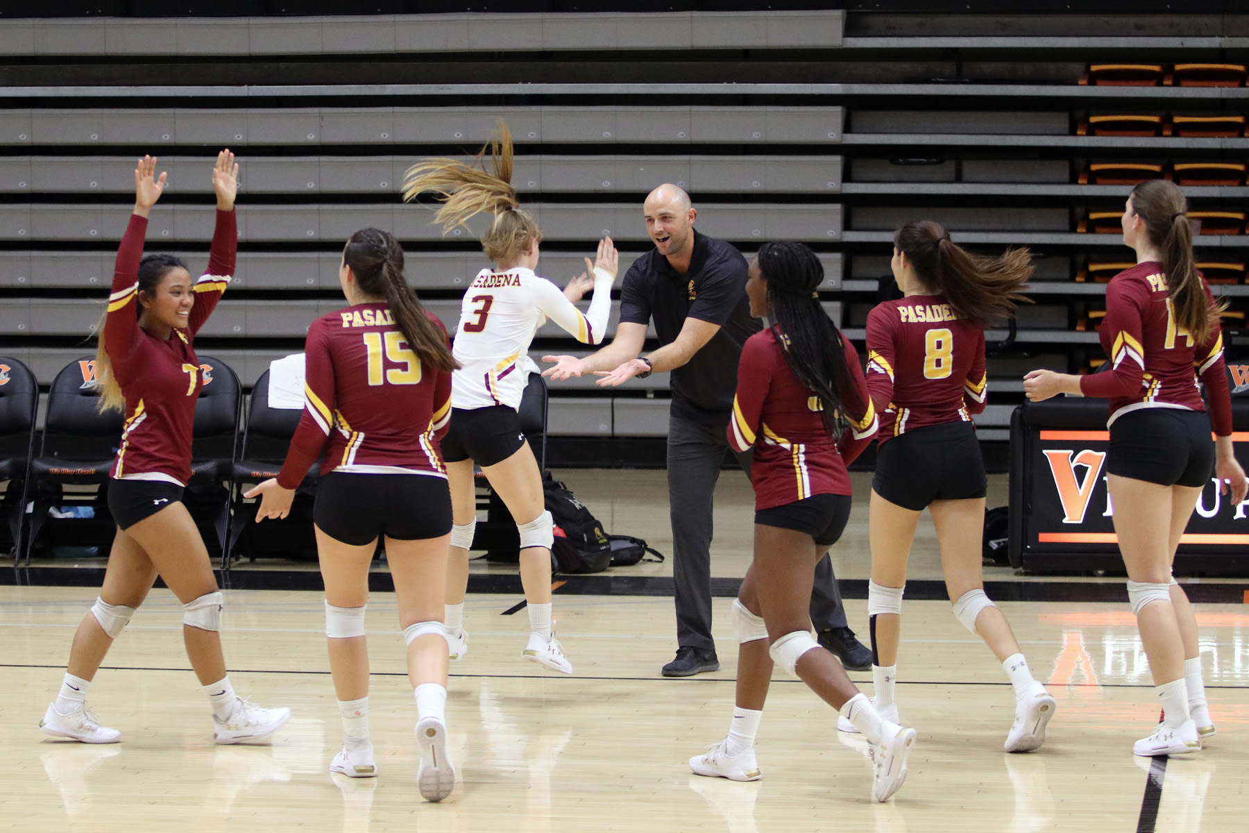 Coach Mike Terrill and his PCC women's volleyball team is excited with being selected No. 9 in this week's State Top 25 Rankings. (photo courtesy of Richard Quinton).