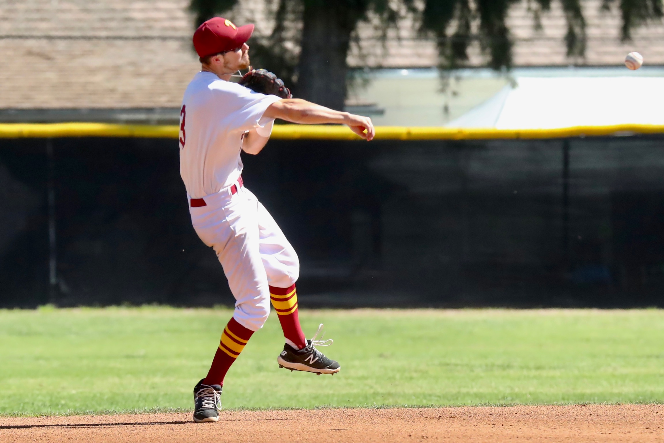 Andrew Scannell is a returning Lancers starting second baseman from the 2019 PCC team (photo by Michael Watkins, PCC Athletics).