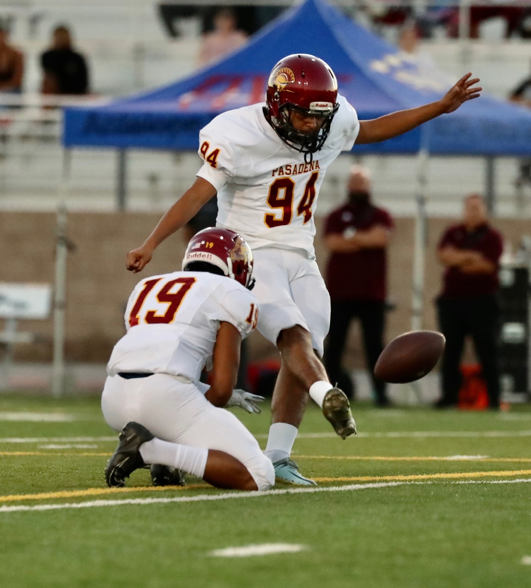 Justin Vergara kicked two field goals in PCC's loss at College of the Desert.
