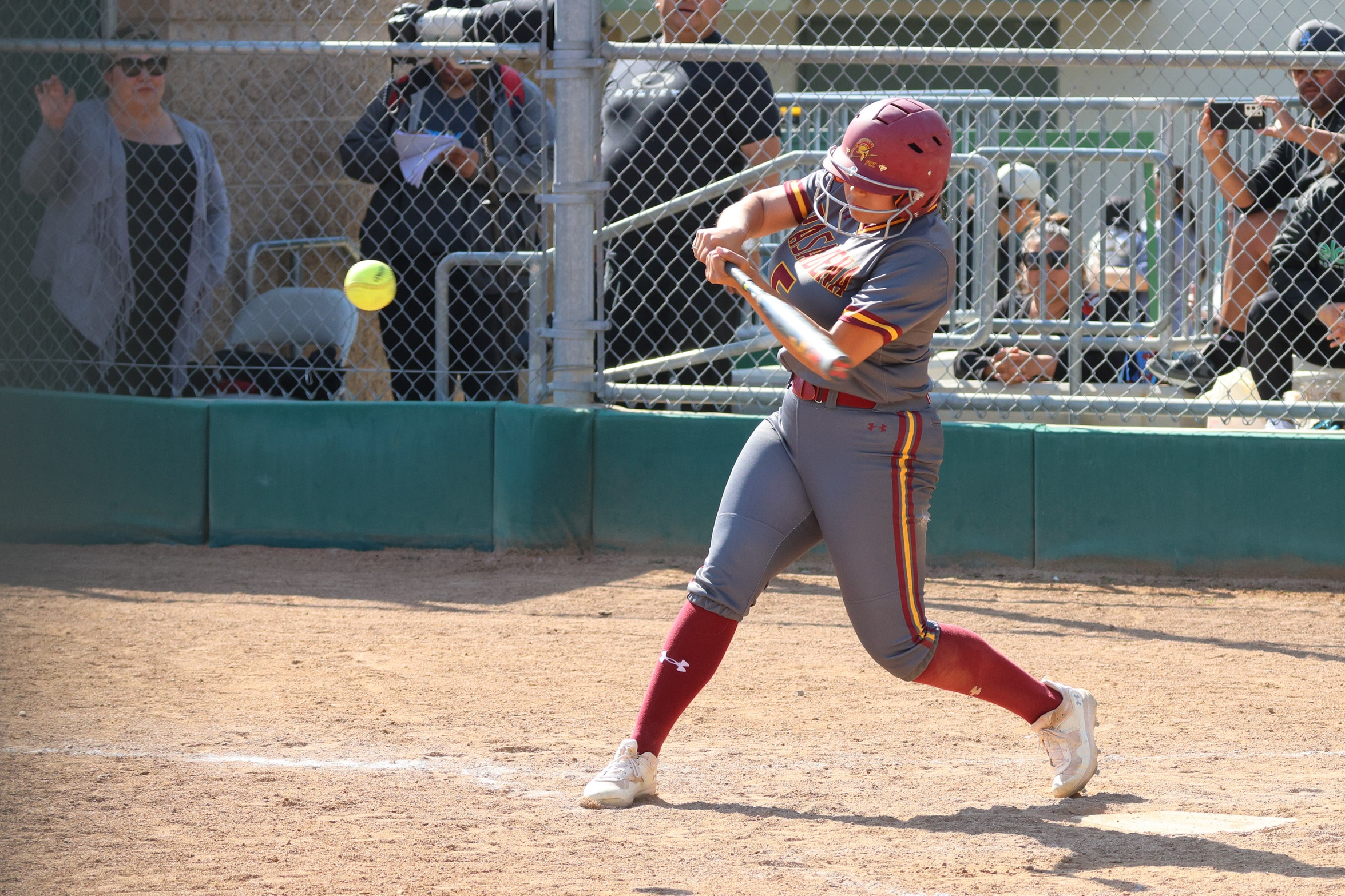 Marcella Ordonez reached base safely 14 times in 23 plate appearances this week for the Lancers (photo by Richard Quinton).
