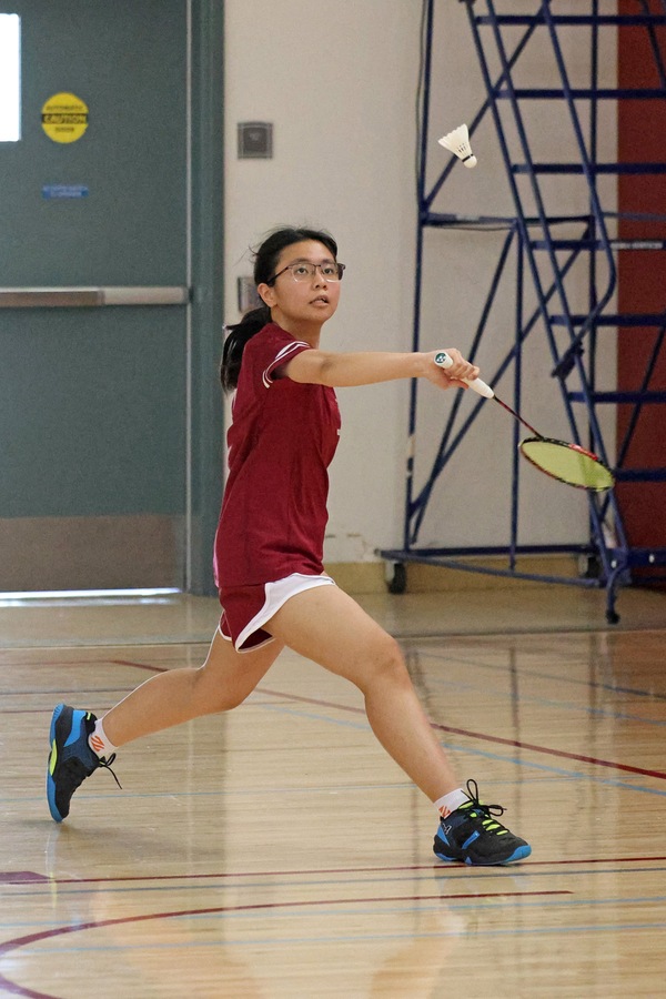 Janet Diec in action in a recent match (photo by Richard Quinton).
